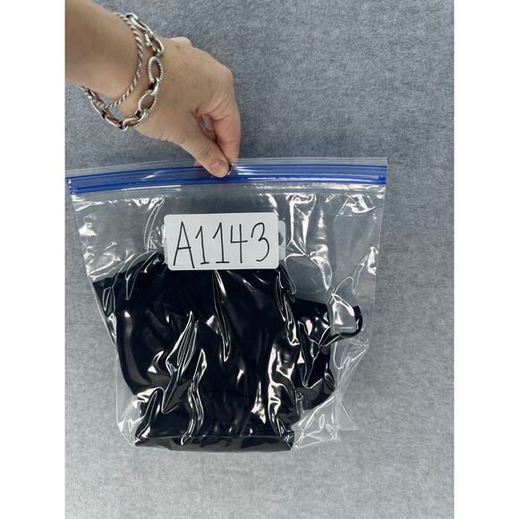 Modern Citizen Women’s sz M Liliana Black Cupro Slinky Midi Dress Lace Up Back - Picture 13 of 13